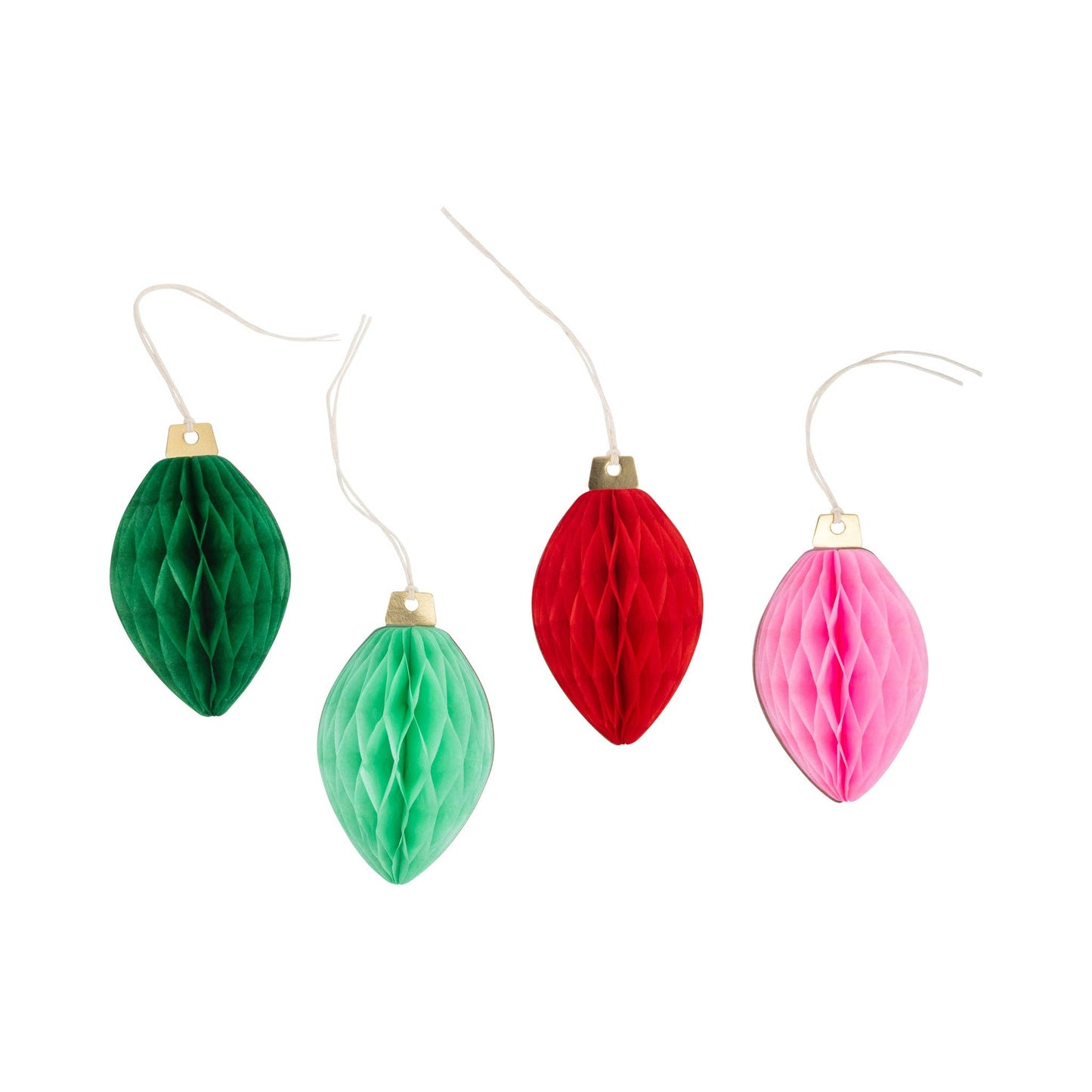 Honey Comb Light Bulb Gift Tag Set