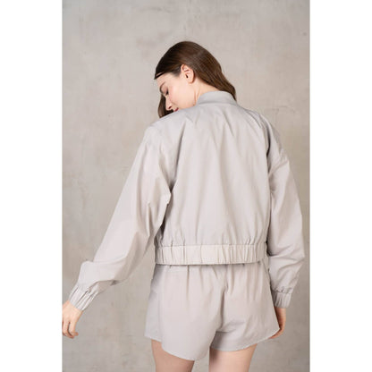 Stretch Woven Bomber Jacket