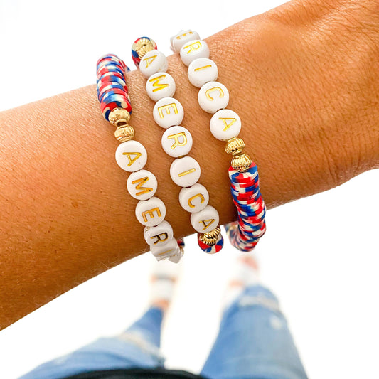 America Heishi Bracelet