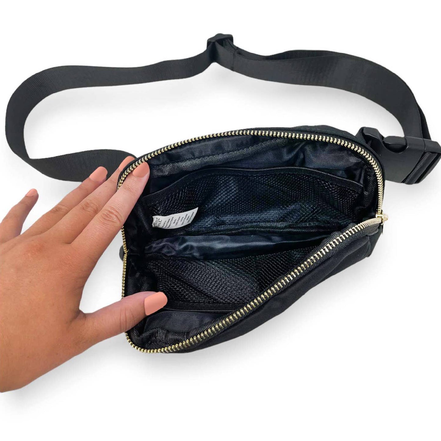 Belt Bag with Hair Scarf - Midnight Black