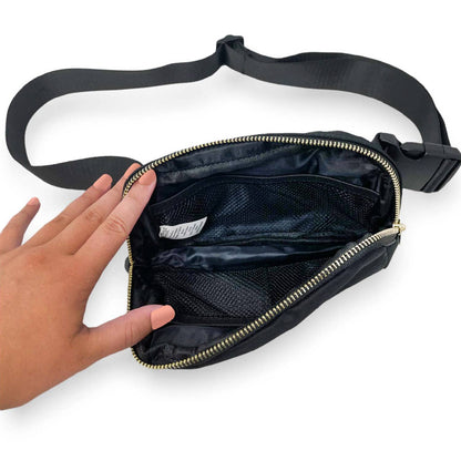 Belt Bag with Hair Scarf - Midnight Black