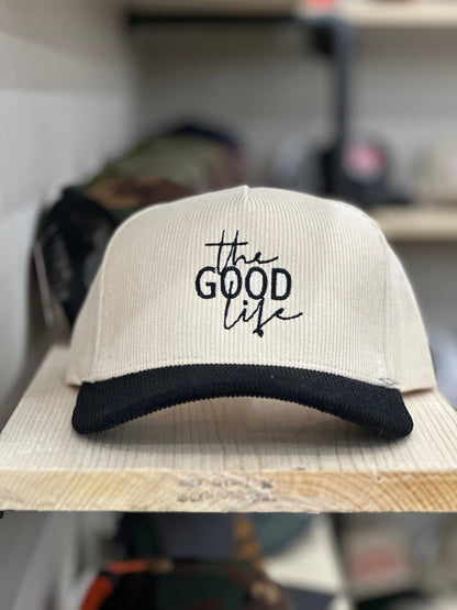 The Good Life Nebraska Corduroy Trucker Hat