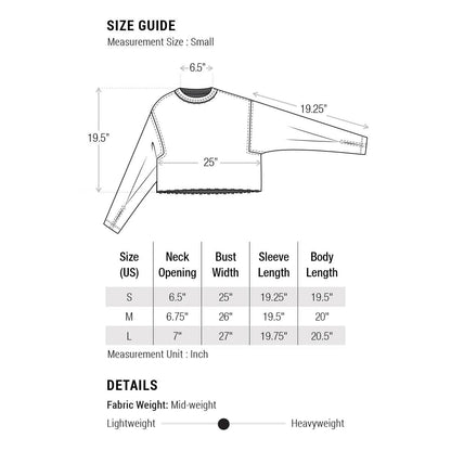 Cream Cropped Sweatshirt