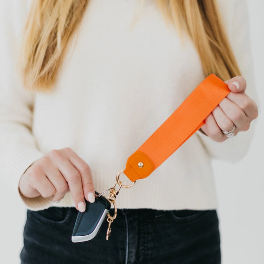 Orange Wristlet Keychain