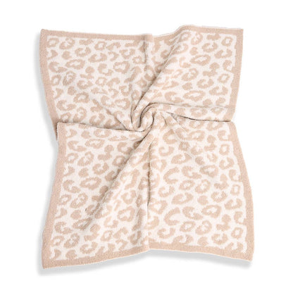 Leopard Patterned Reversible Kids Throw Blanket