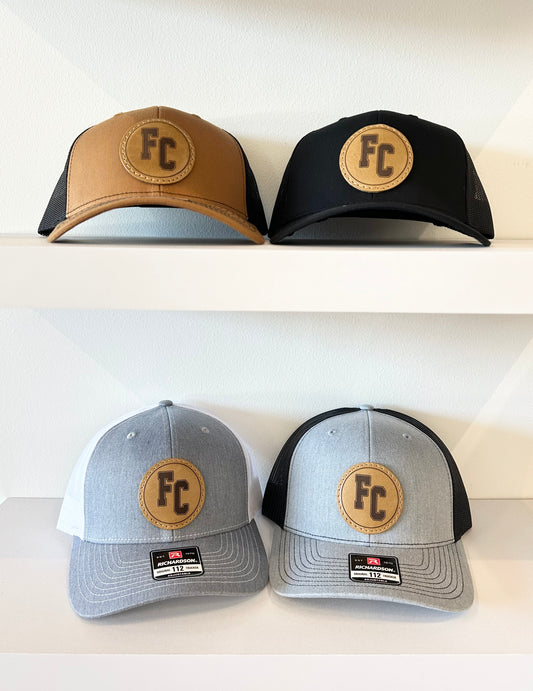 FC Circle Leather Patch Trucker Hat