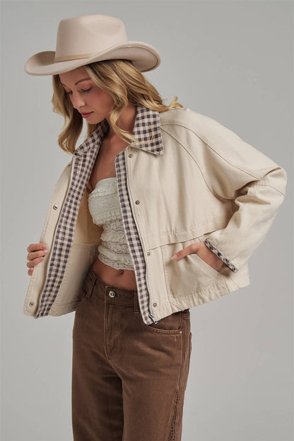 Vintage Oxford Canvas Twill Fall Jacket