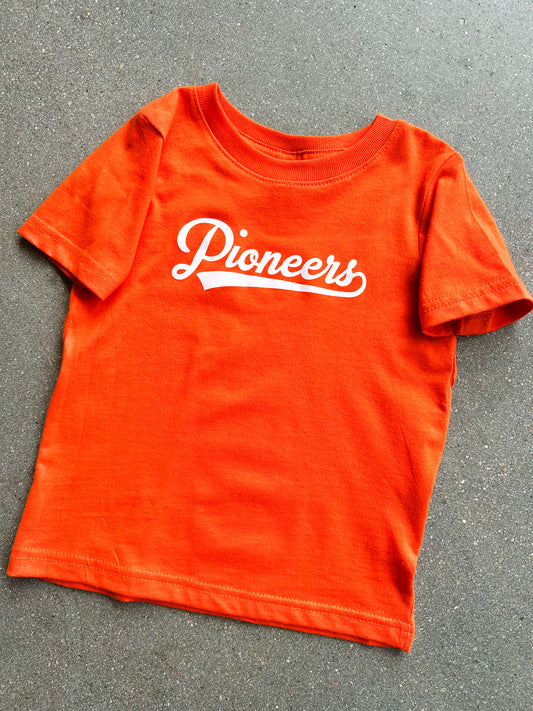 Pioneers Strikeout Toddler Orange T-Shirt