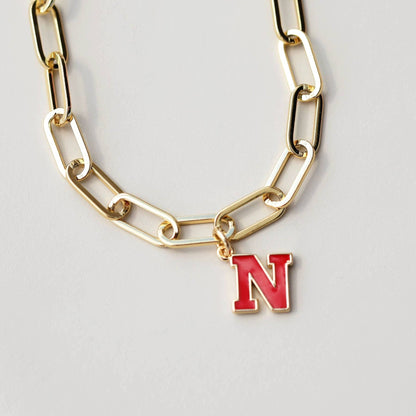 University of Nebraska Charm Bracelet