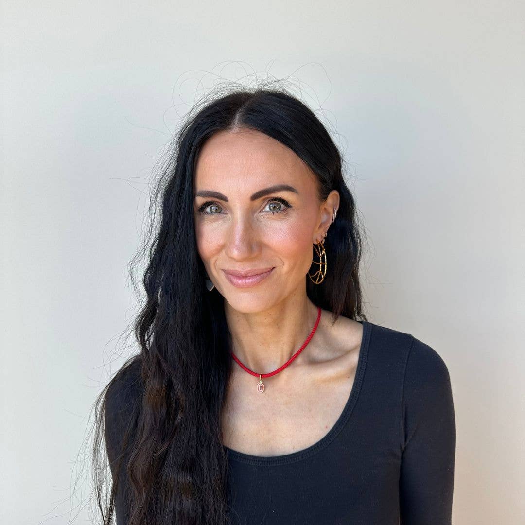 Gold Basketball Hoop Earrings