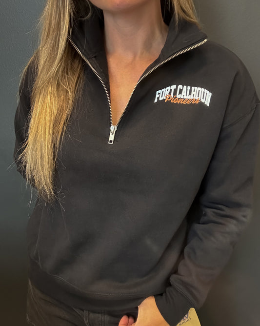 FC Pioneers Women's Black Quarter-Zip Sweatshirt