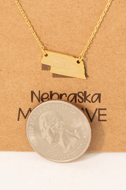 Nebraska Pendant Necklace