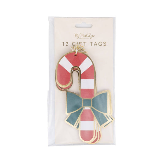 Candy Cane Oversized Gift Tags