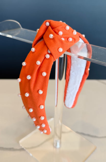 Orange Beaded Headbands