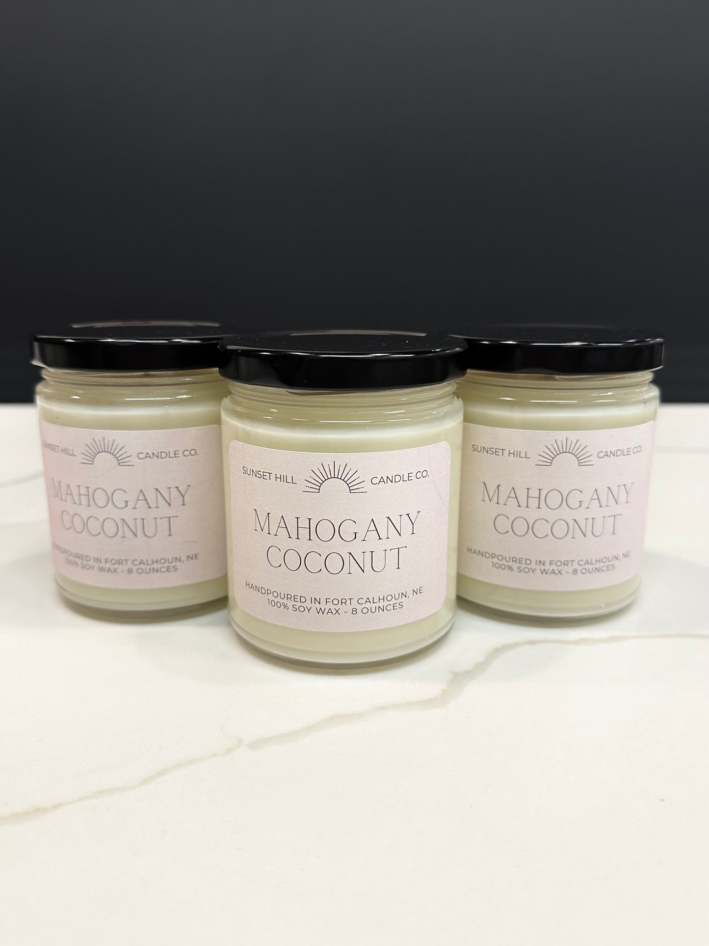 Mahogany Coconut 8oz Sunset Hill Candle Co.