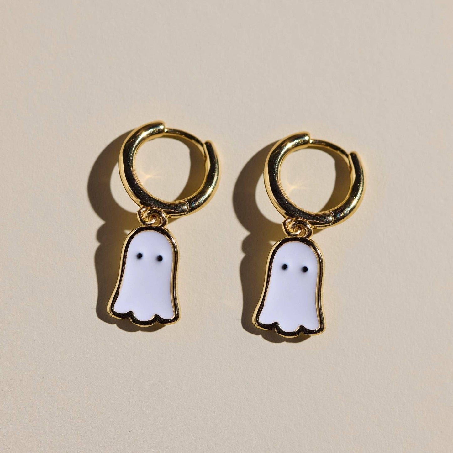 Ghost Huggies Earrings