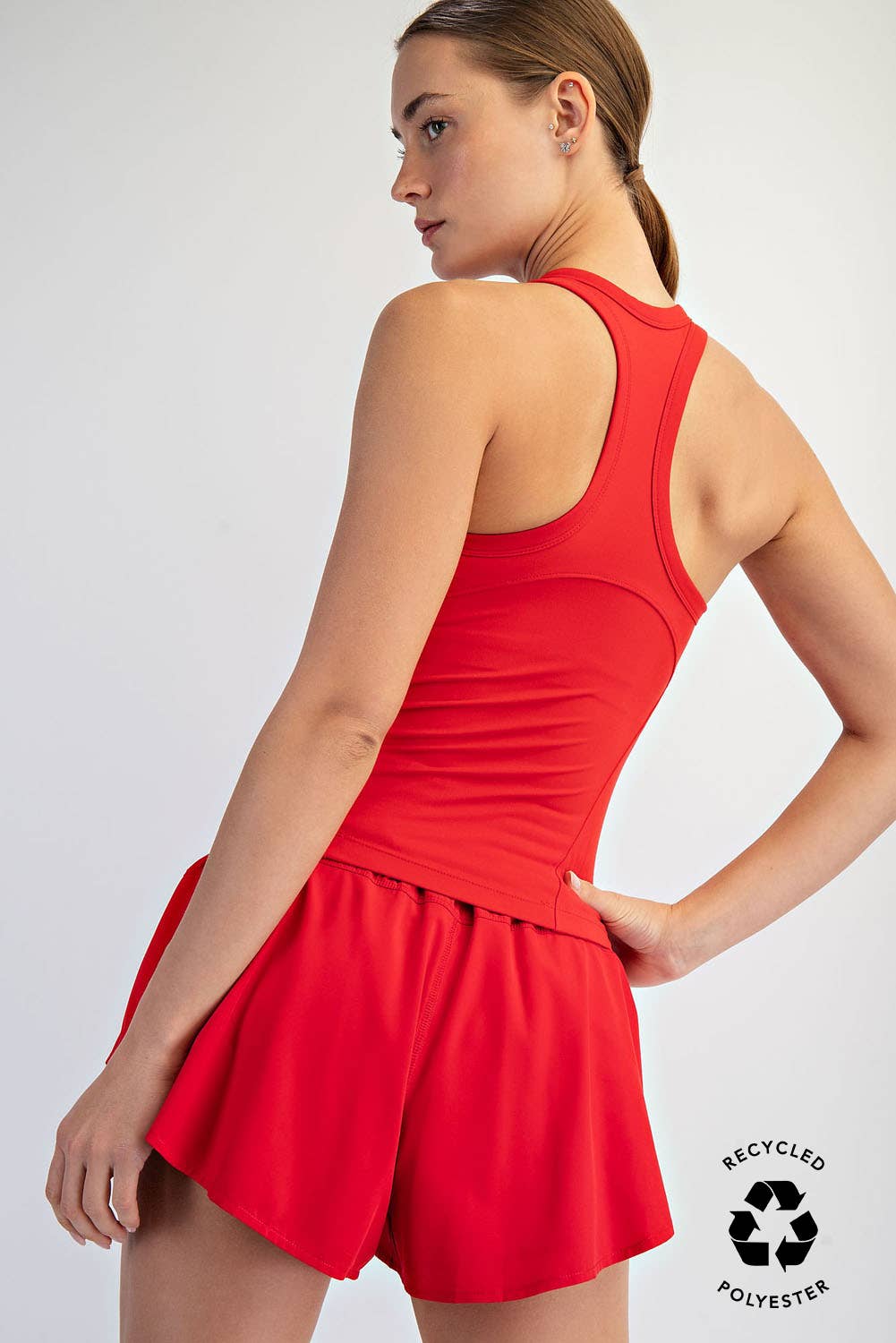 Red Racerback Butter Soft Active Tank Top