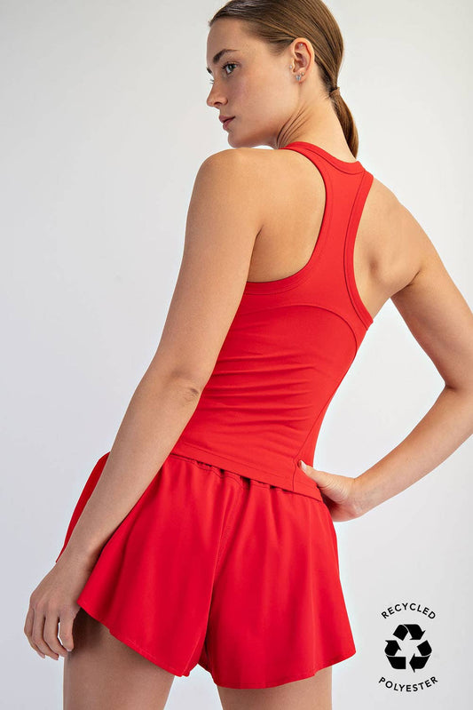 Red Racerback Butter Soft Active Tank Top