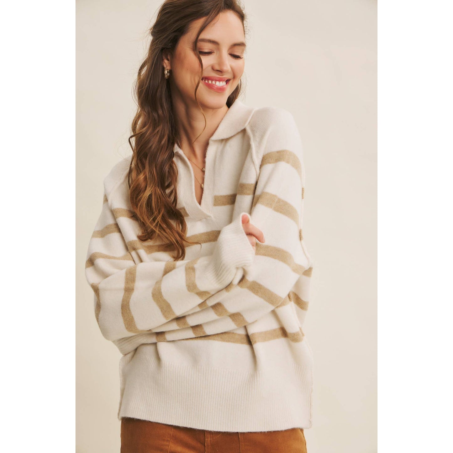 Wool Blend Stripe Sweater