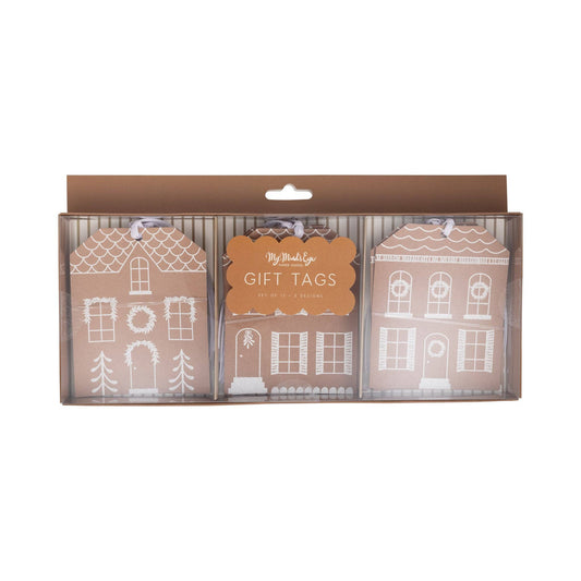 Gingerbread Houses Gift Tag Set