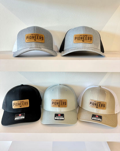 Pioneers Leather Patch Trucker Hat