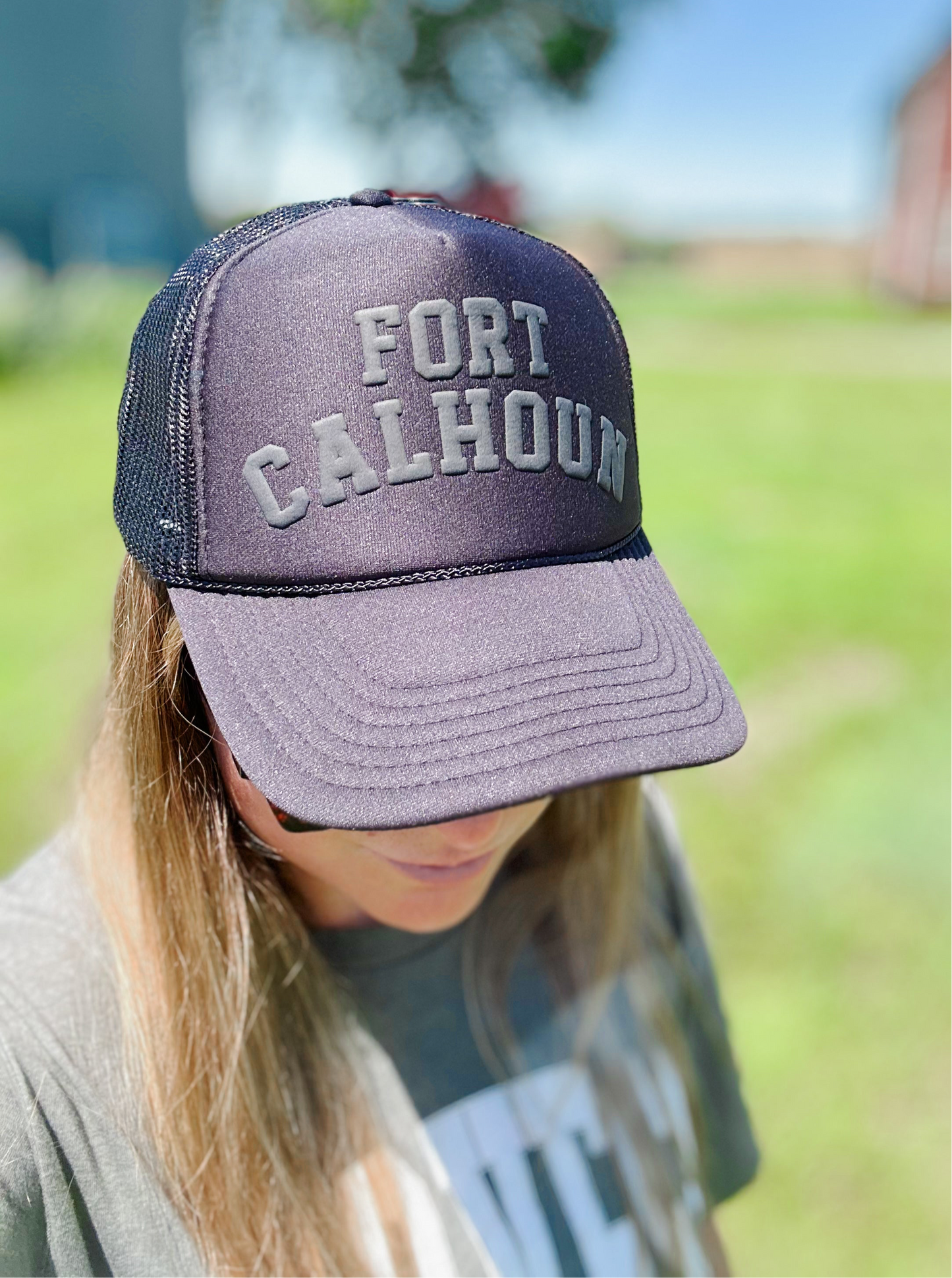 Fort Calhoun Monochrome Trucker Hat