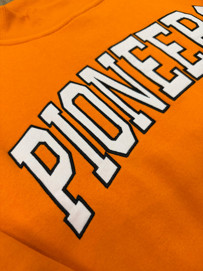 Pioneers Orange Applique Mockneck Sweatshirt