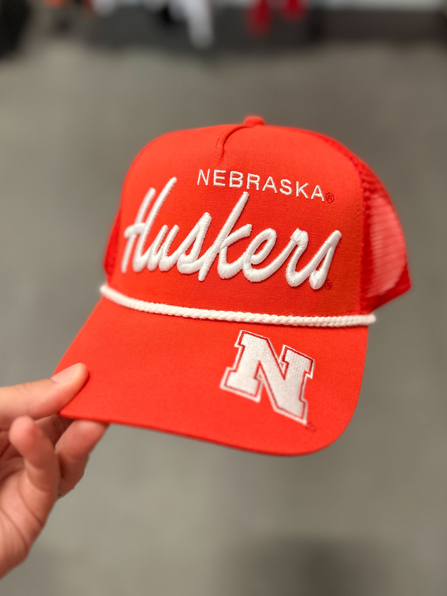 Huskers Canvas Rope Trucker Hat