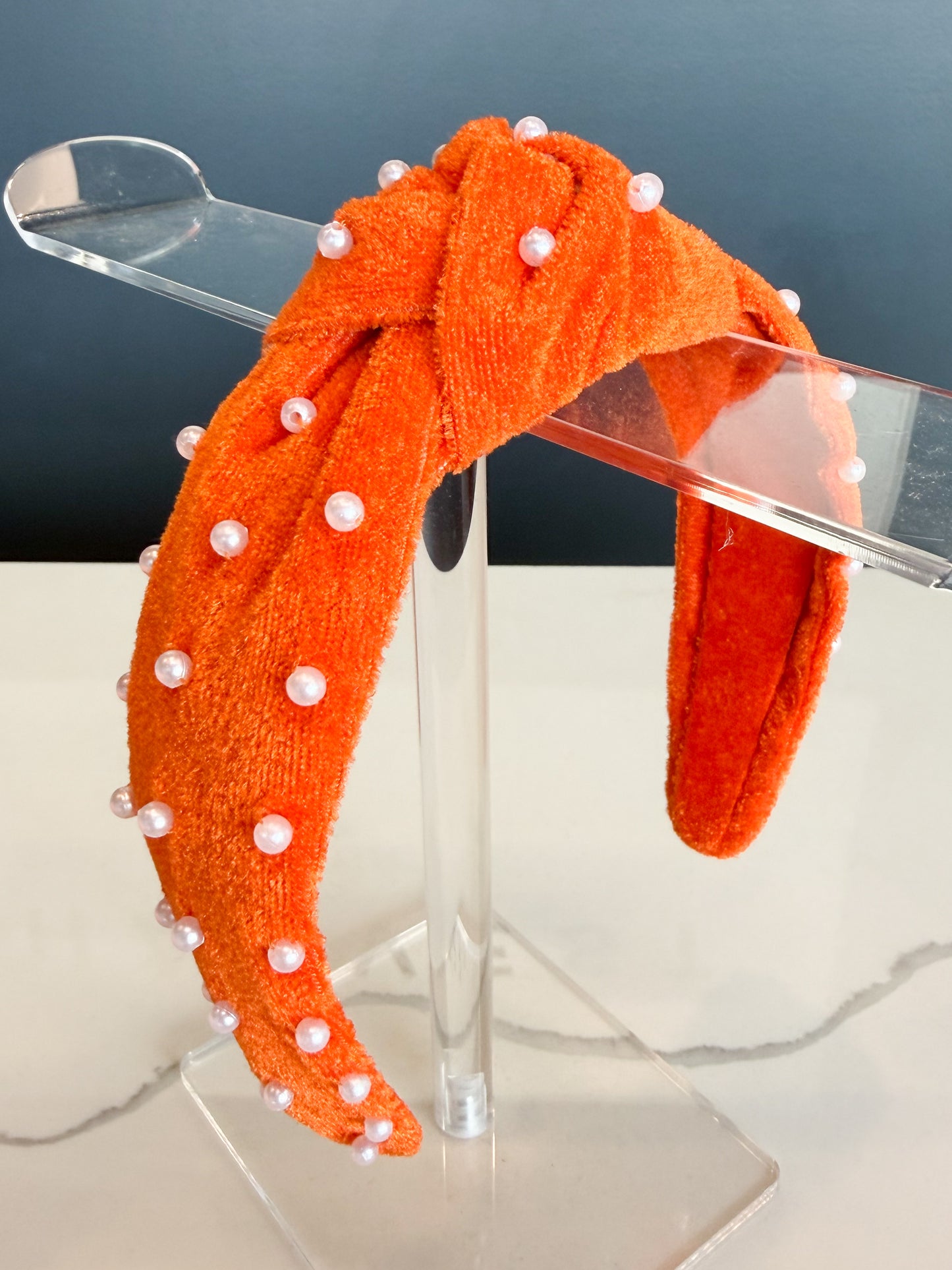 Orange Beaded Headbands