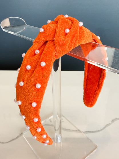 Orange Beaded Headbands