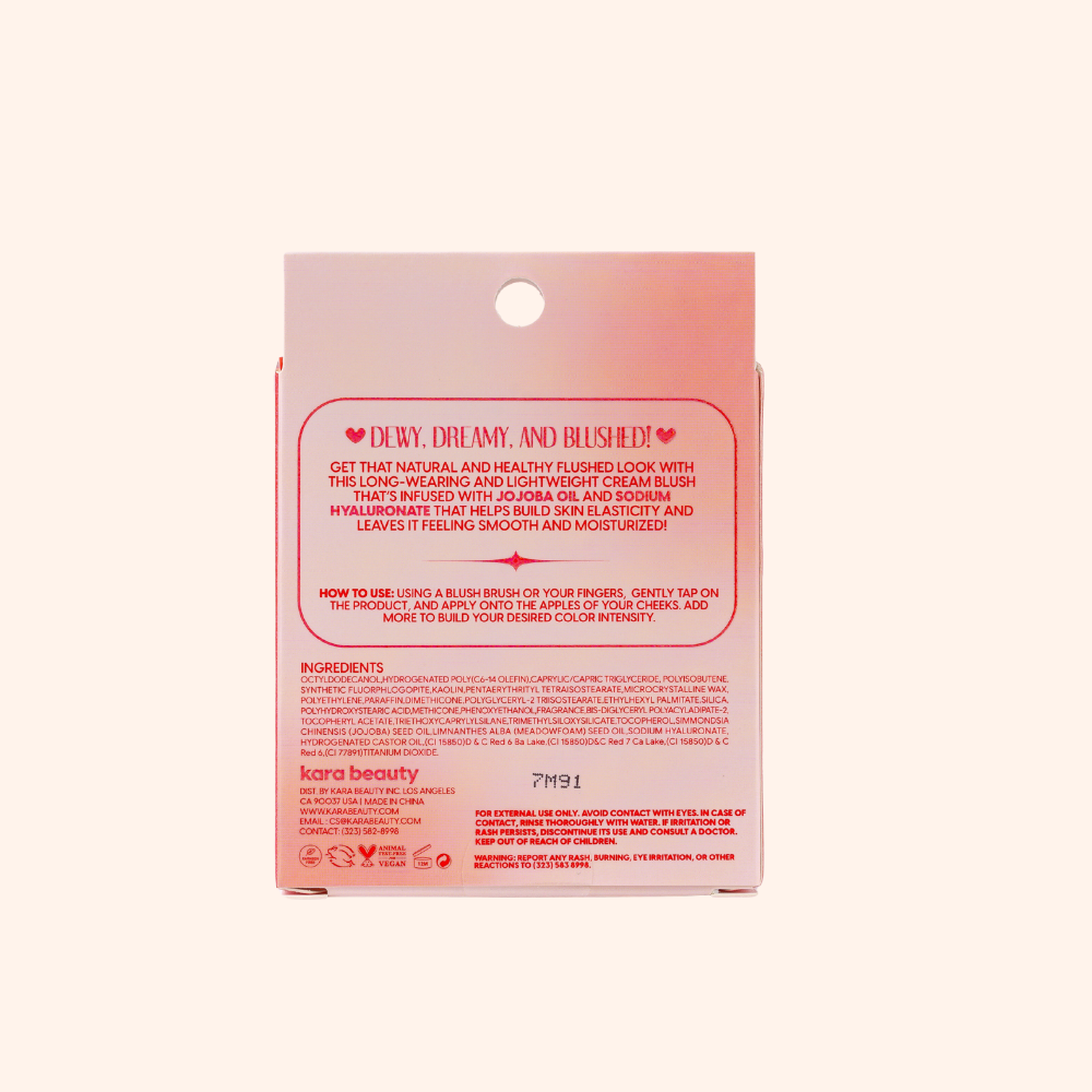 Stay Blushin! Lip and Cheek Cream Blush Keychain - Sunkissed