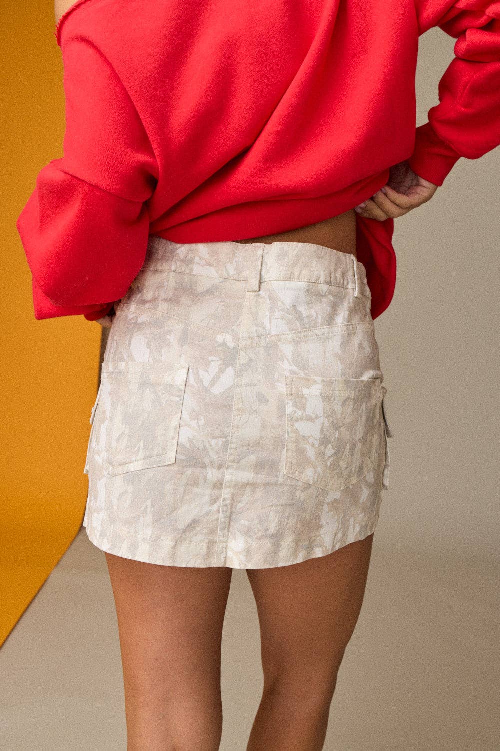 Camo Cargo Mini Skirt