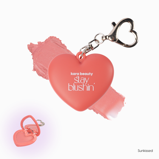 Stay Blushin! Lip and Cheek Cream Blush Keychain - Sunkissed