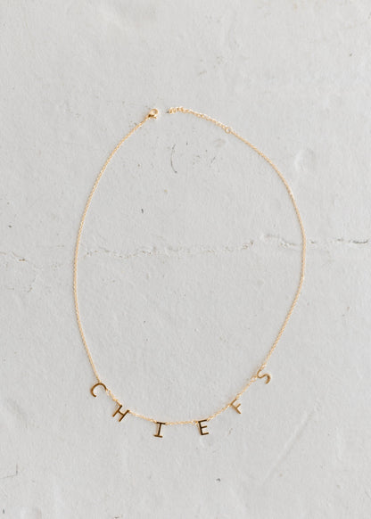 Chiefs Letter Necklace