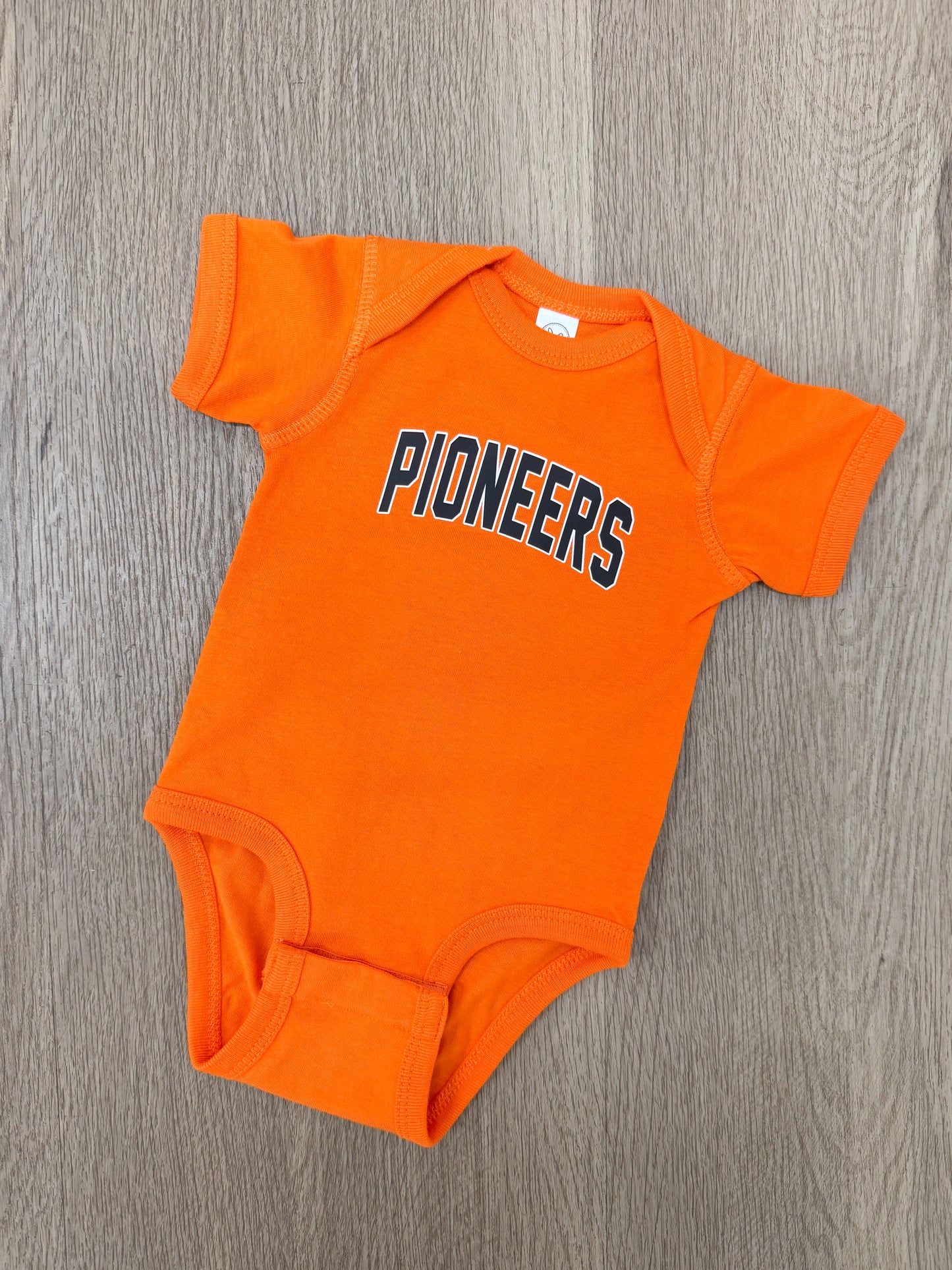 Pioneers Orange Onesie