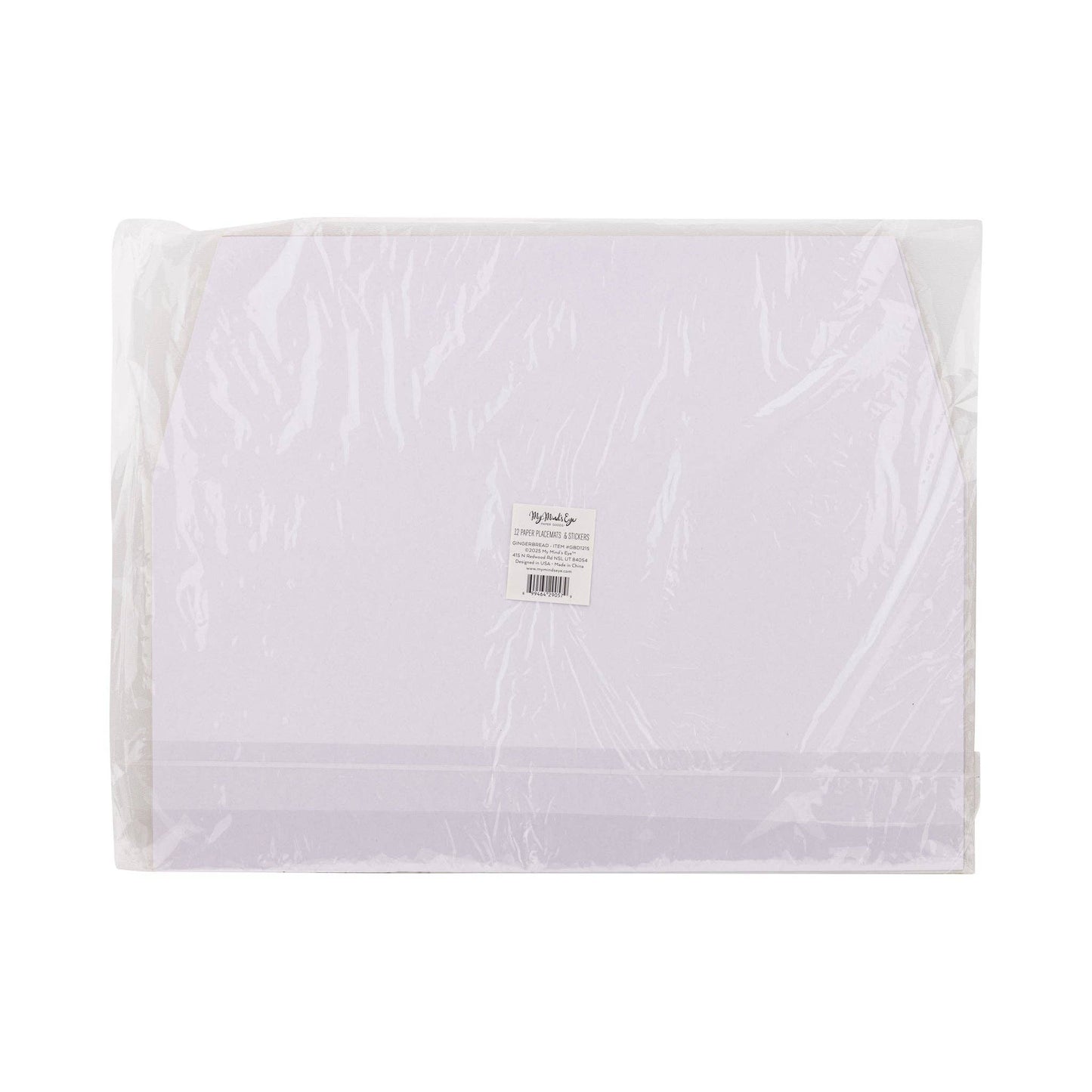 Gingerbread Placemat with Stickers