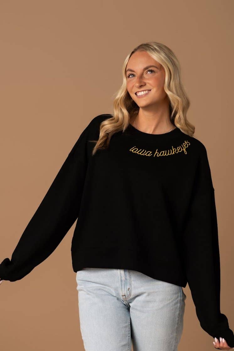 Hawkeyes Embroidered Sweatshirt