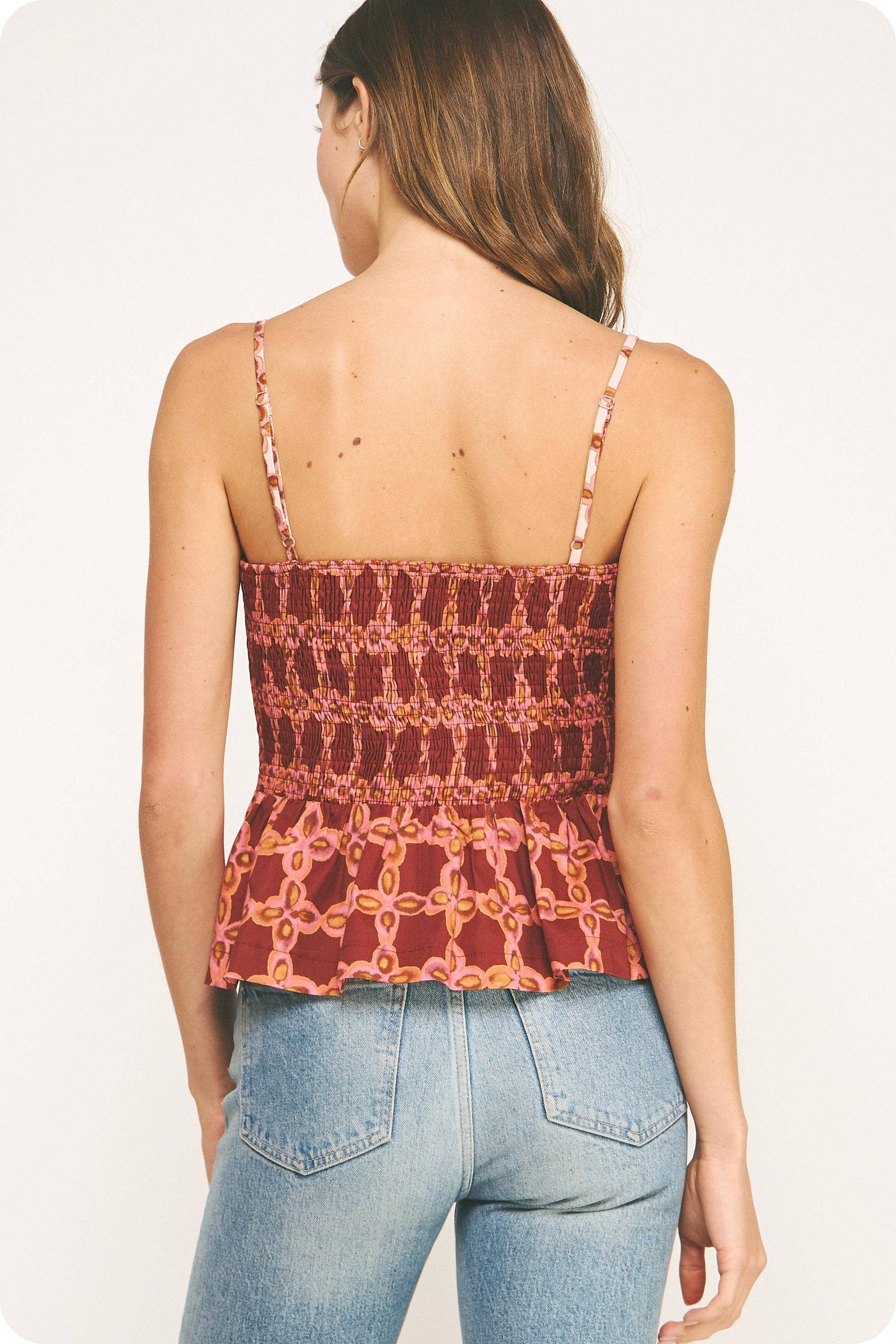 Chainlink Printed Tank Top