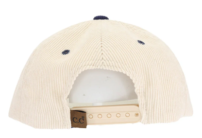 Nebraska Corduroy Puff Embroidered Hat