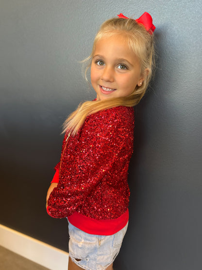 Red Sequin Jacket Toddler/Youth