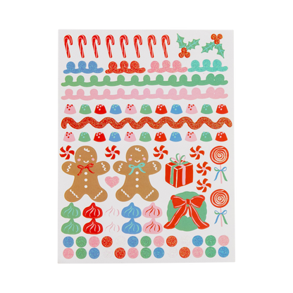 Gingerbread House Shaped Placemats with Stickers