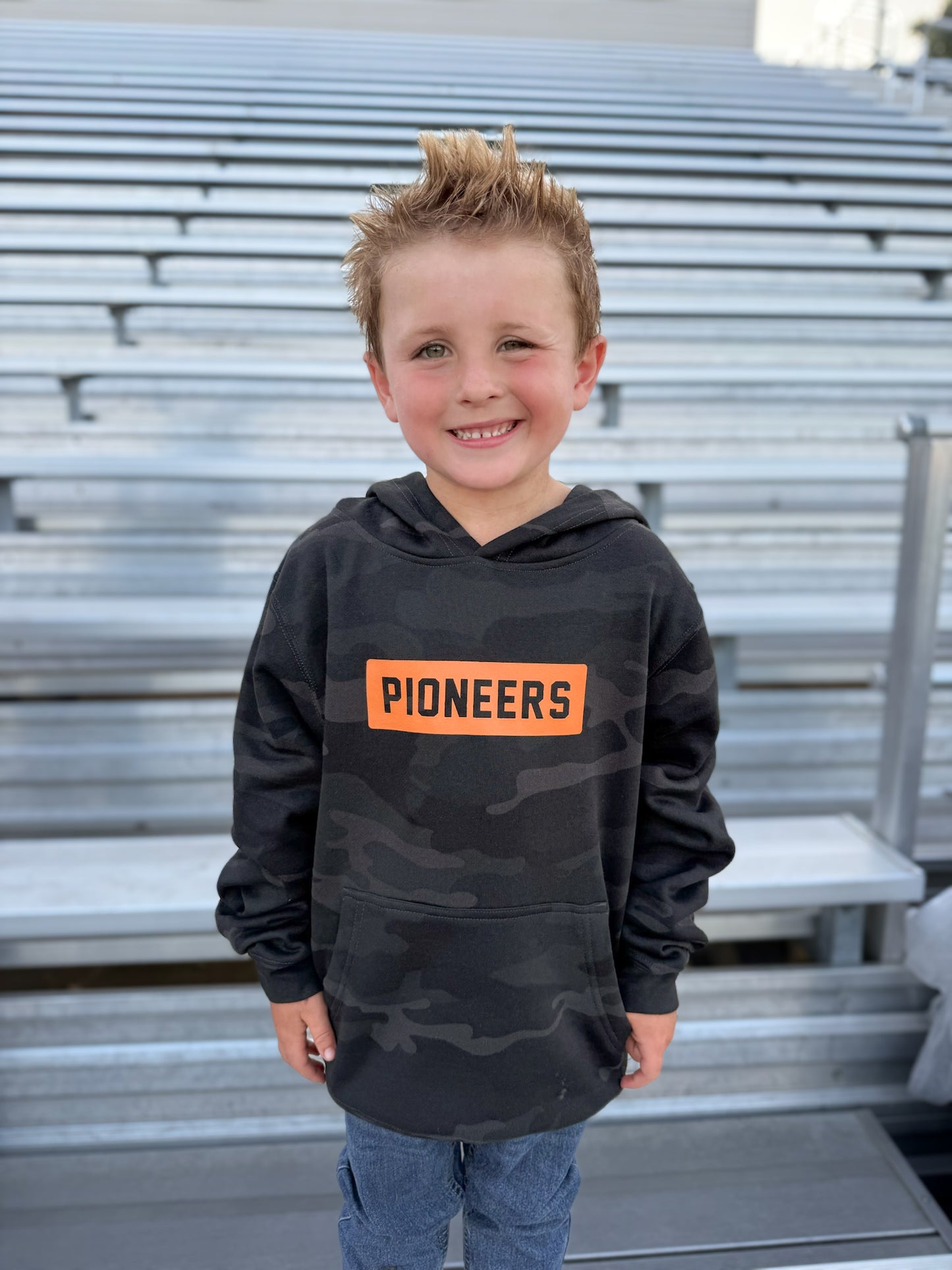 Youth Pioneers Black Camo Hoodie Sweatshirt