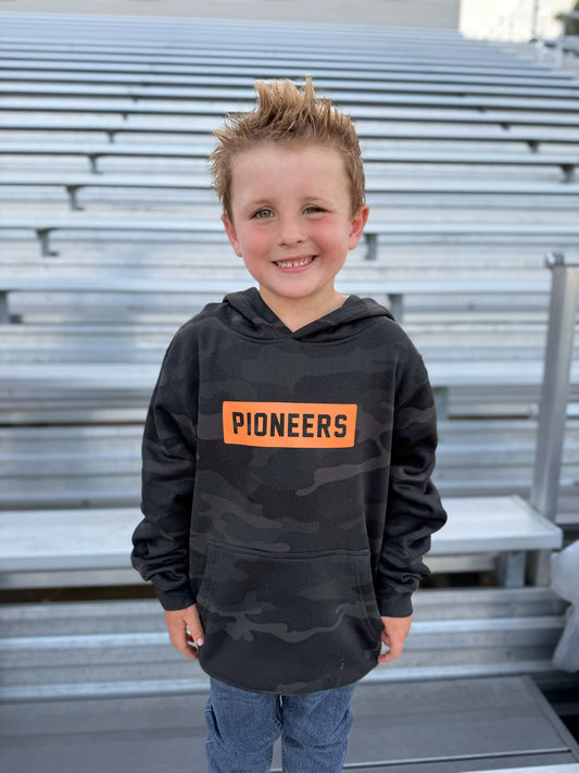 Youth Pioneers Black Camo Hoodie Sweatshirt