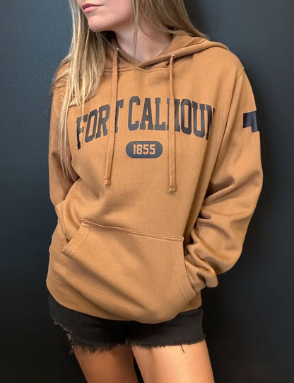 Fort Calhoun 1855 NE Brown Hoodie Sweatshirt