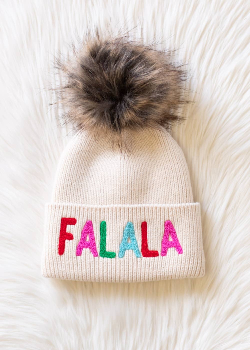 Fa La La Knit Pom Hat
