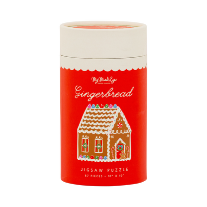 MGingerbread House Shaped Jigsaw Puzzle 87pc