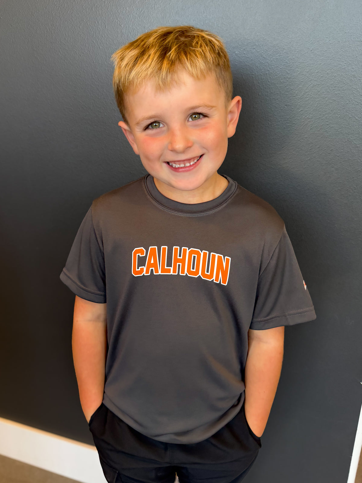 Youth Calhoun Grey Performance T-Shirt