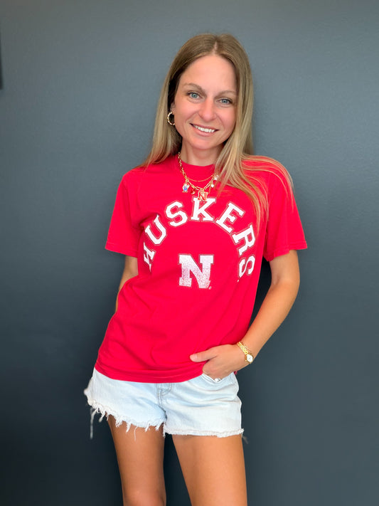 Nebraska Huskers Arch Red T-Shirt