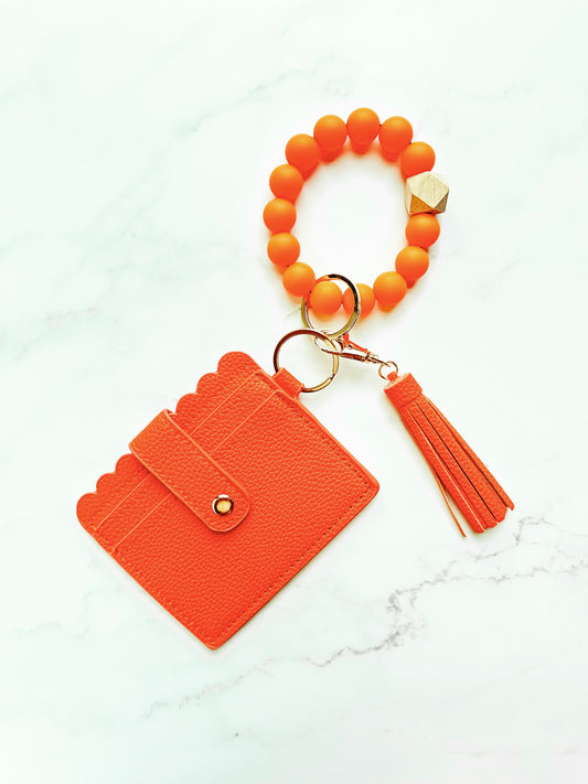 Orange Wristlet Wallet