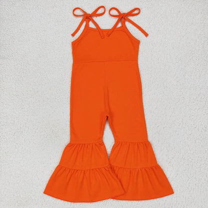 Toddler Orange Bell Bottom Jumpsuit